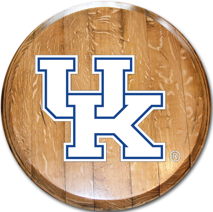 Officially Licensed University Of Kentucky Barrel Head - Kentucky Uk Logo (720x720), Png Download