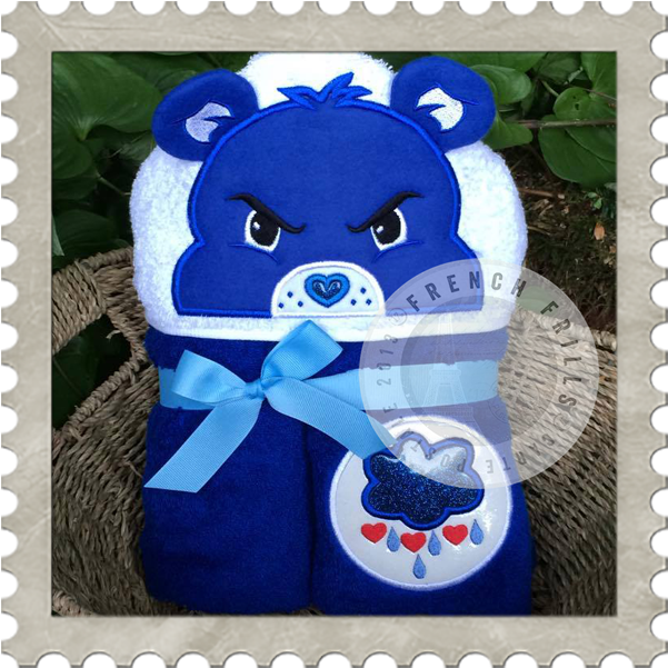 Care Bears Hooded Towel - Cartoon (611x621), Png Download