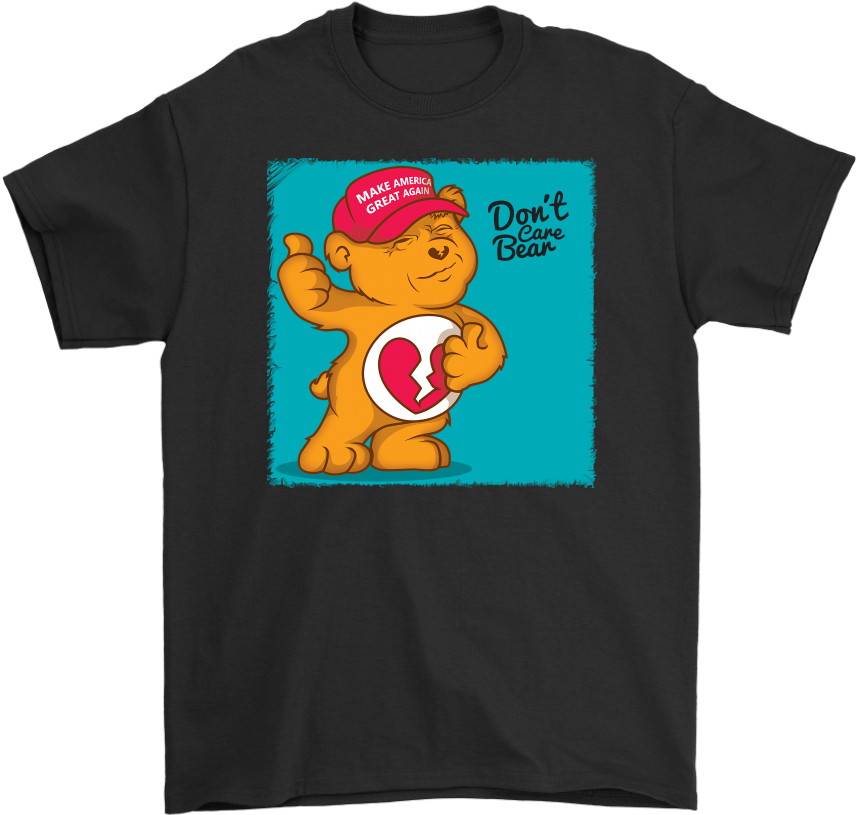 Don't Care Bear Maga Trump - Two Lost Souls Swimming In A Fishbowl T Shirt (1024x1024), Png Download