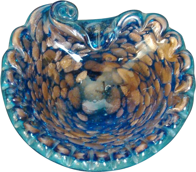 M#century Murano Italian Bullicanti Scalloped Edges - Ceramic (792x792), Png Download