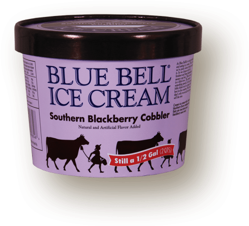 Blue Bell Ice Cream Png - Blue Bell Southern Blackberry Cobbler (624x494), Png Download