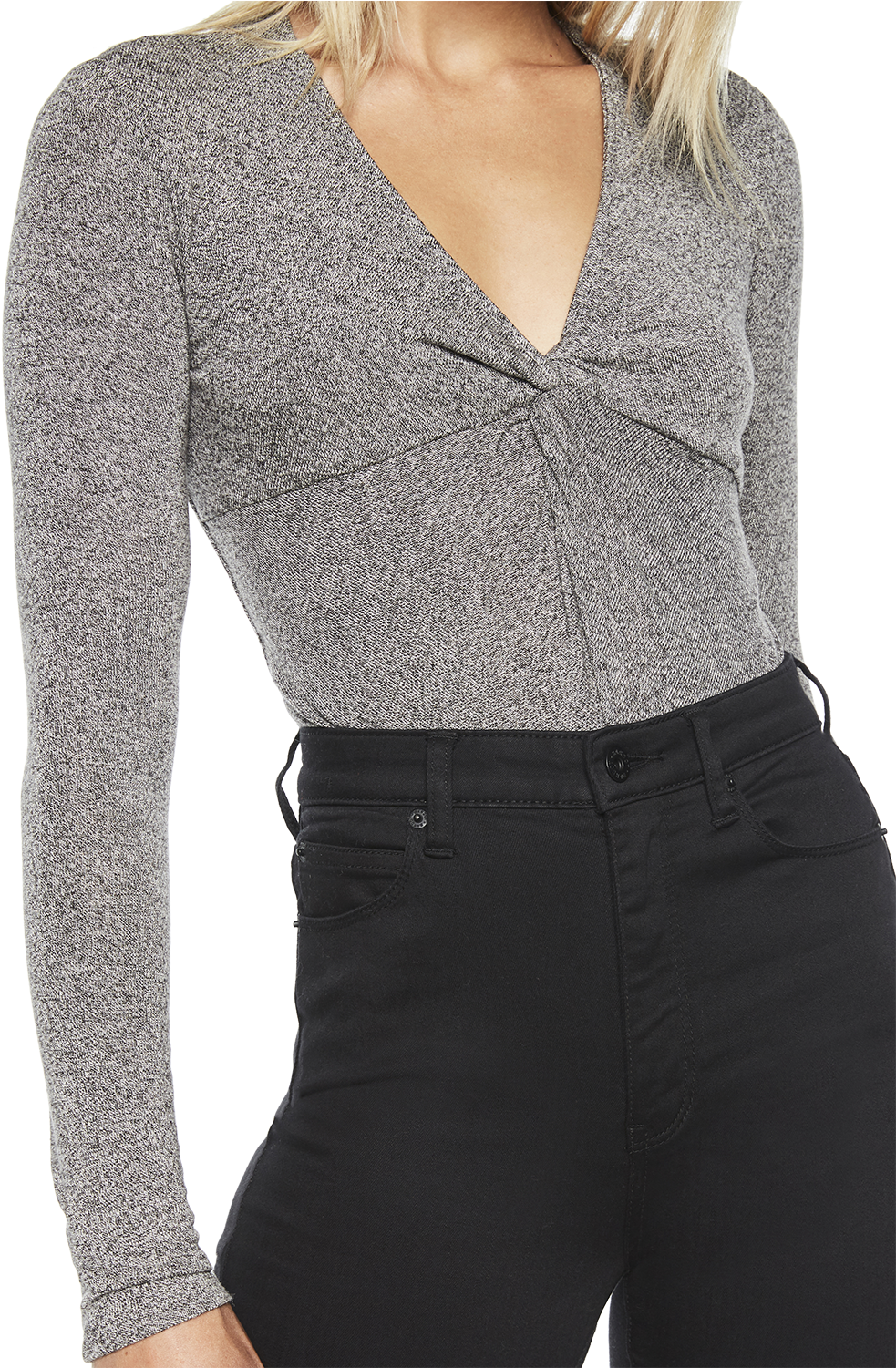 Carmella Bodysuit In Colour Frost Gray - Photo Shoot (1000x1500), Png Download