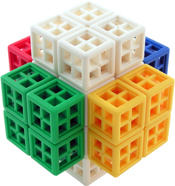Livecube - 3d Cross - Jigsaw Puzzle (640x640), Png Download