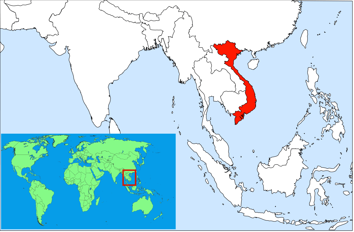 Asia Travel Information Vietnam - Vietnam Map In Asia (1200x788), Png Download