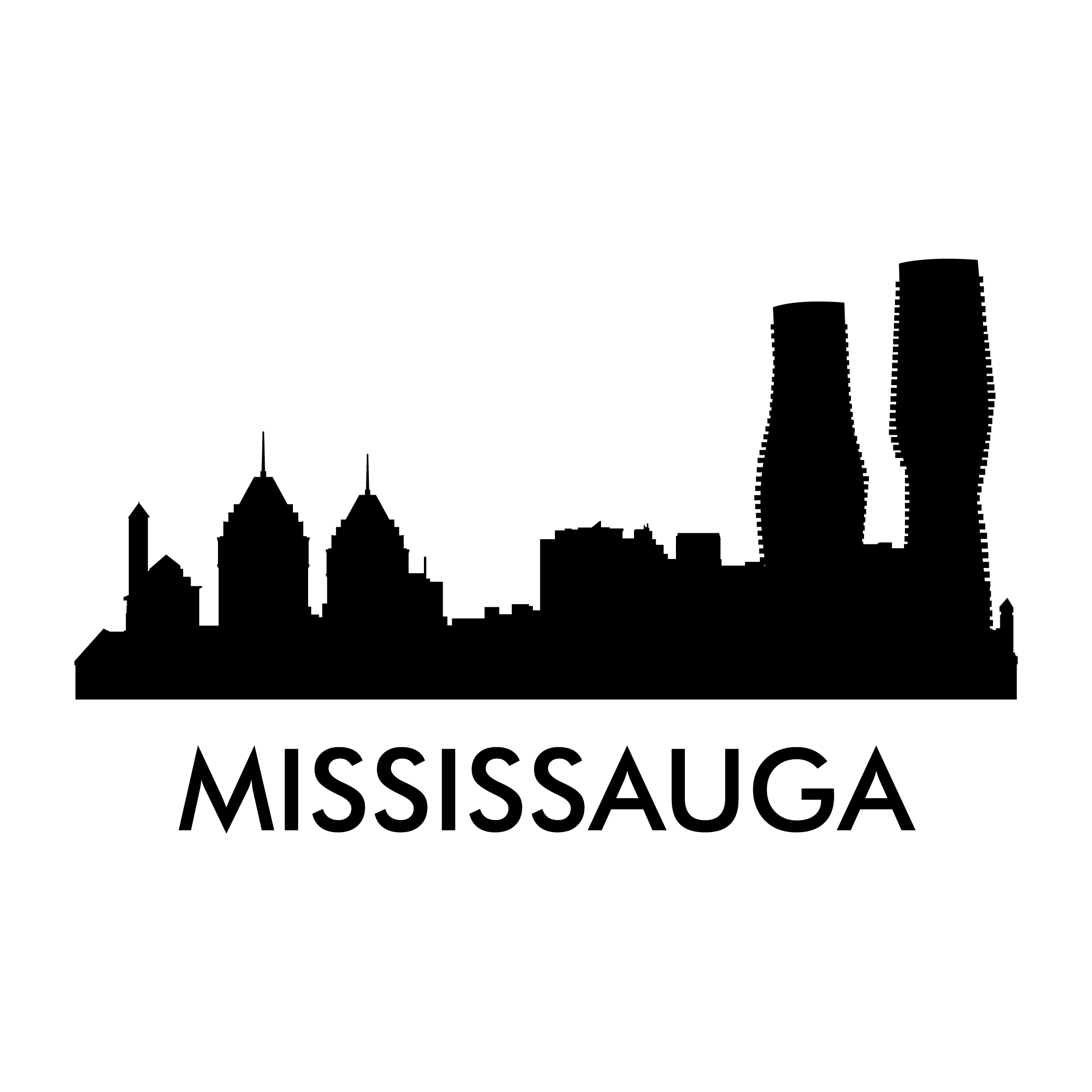 Mississauga City Silhouette Png (2084x2084), Png Download