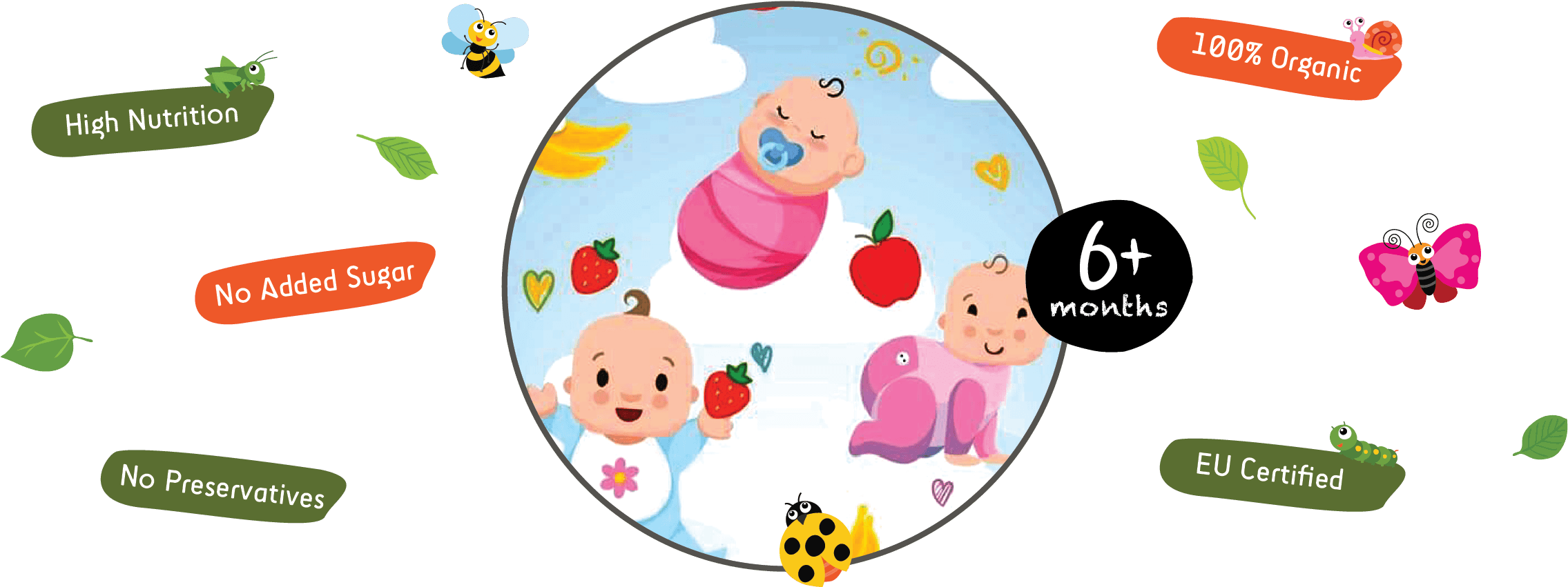 Ormeal Baby Food - Food (2668x1059), Png Download