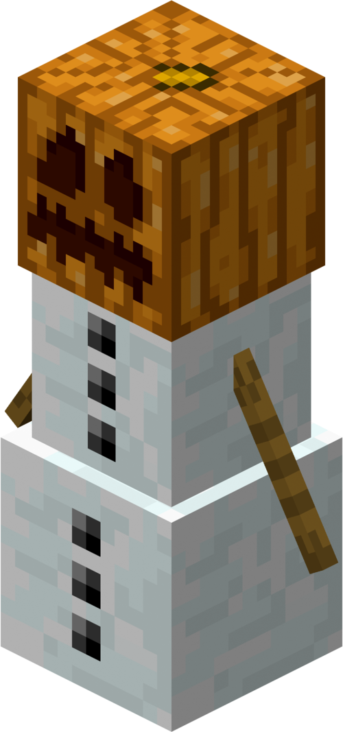 Spawnable Mobs Without Mods - Minecraft Snow Golem (500x1067), Png Download