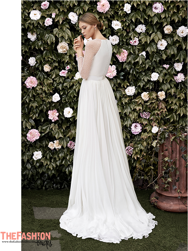 Simple And Elegant Wedding Gown (750x846), Png Download