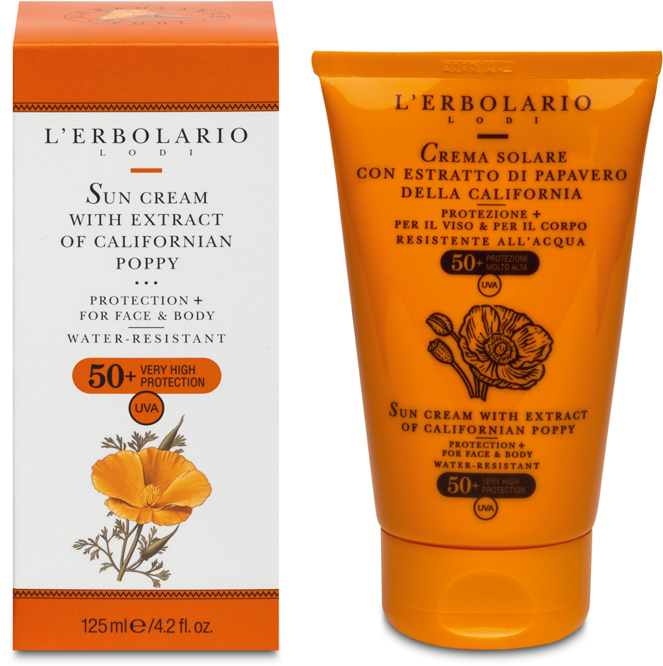 Sun Cream For Face And Body Spf 50 125 Ml Rh Erbolario (1140x1140), Png Download