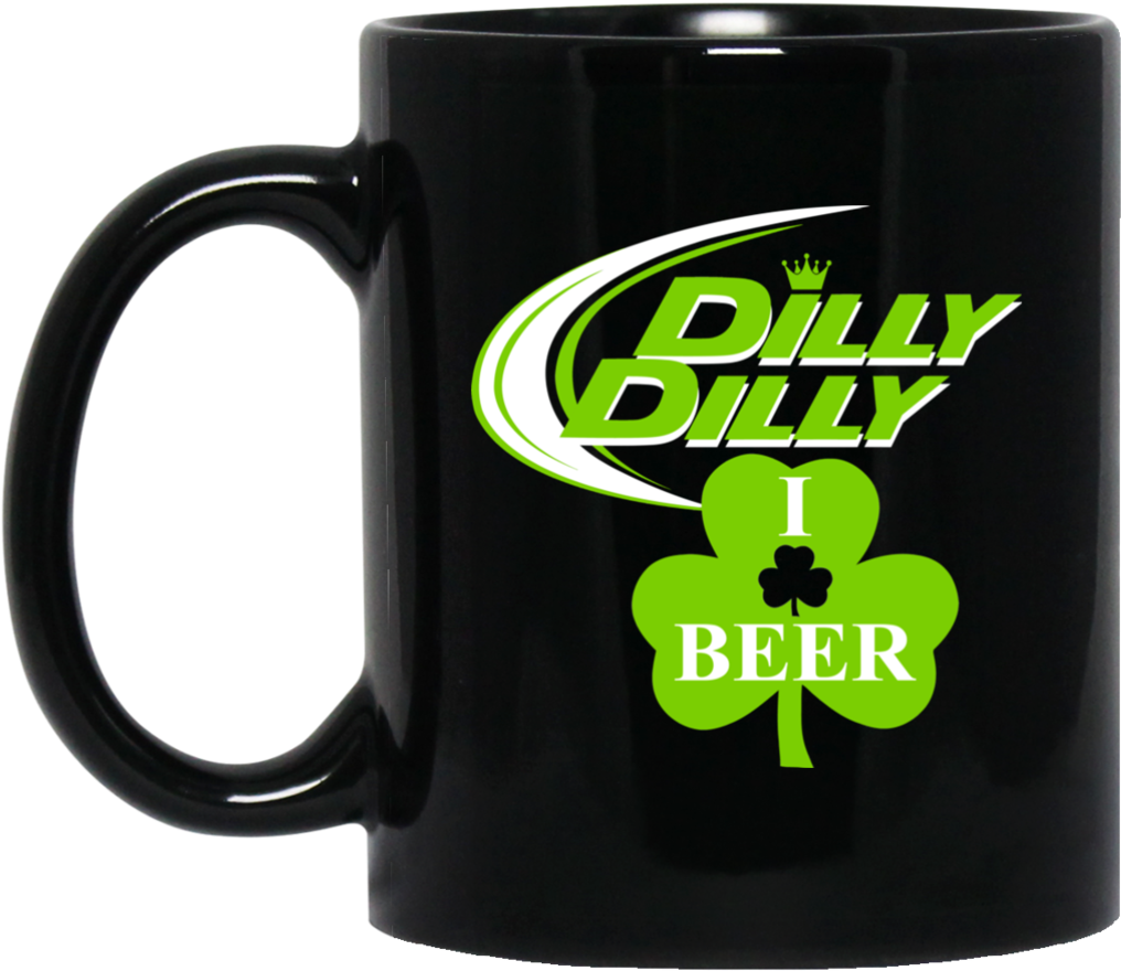 Dilly Dilly Bud Light I Shamrock Beer St Patricks Day - Stargate Sgc Coffee Mug (1024x1024), Png Download