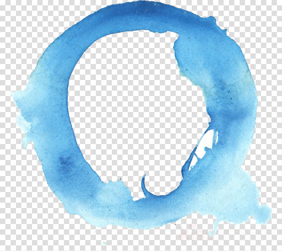 Painted Circle Png Clipart Blue Watercolor Painting - Blue Watercolor Circle Png (900x800), Png Download
