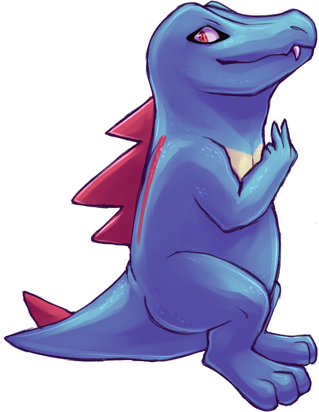 Totodile (800x948), Png Download
