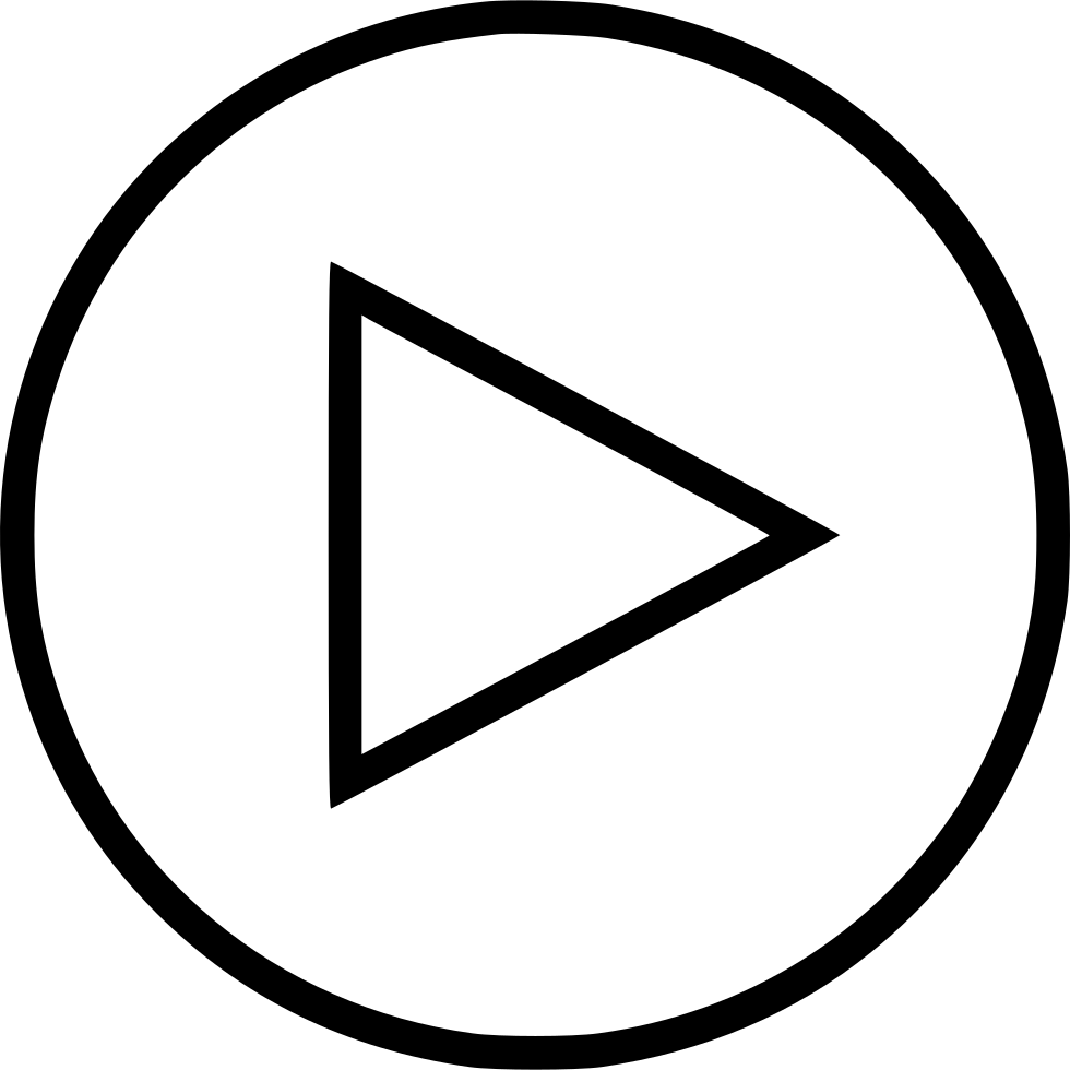 Play Now Sign Youtube Video Comments - Minimal Play Button Png (980x980), Png Download