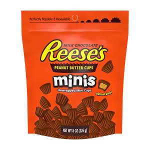 Reese Peanut Butter Spread Calories [26] - Reese's Peanut Butter Cups Mini (300x300), Png Download