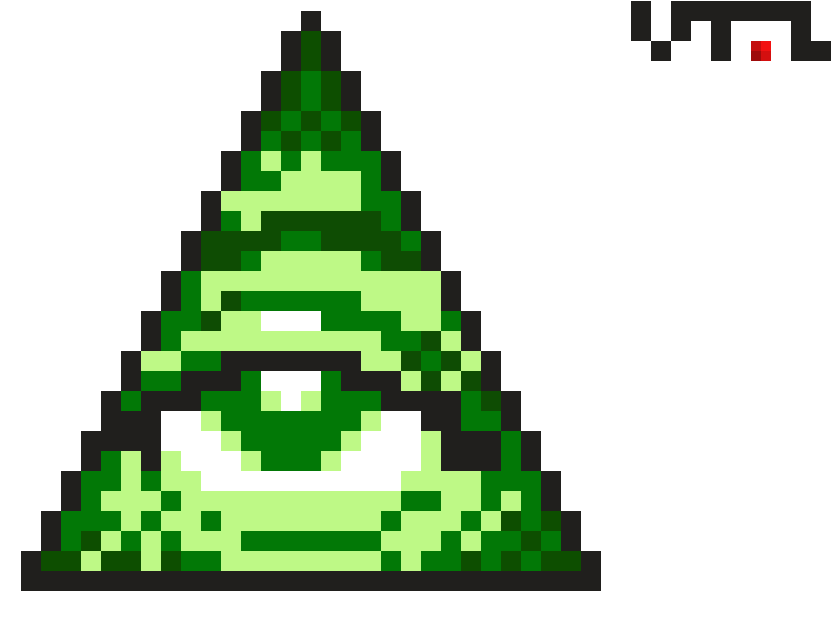 Illuminati - Vtol - Illuminati Pixel Art Minecraft (870x660), Png Download