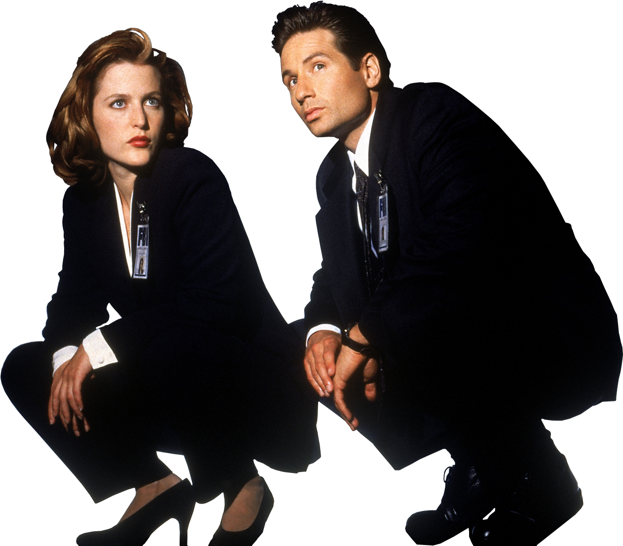 Transparent Scully And Mulder - Fox Mulder And Dana Scully (1280x1222), Png Download
