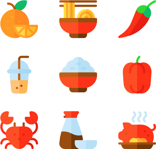 Chinese Food (600x564), Png Download