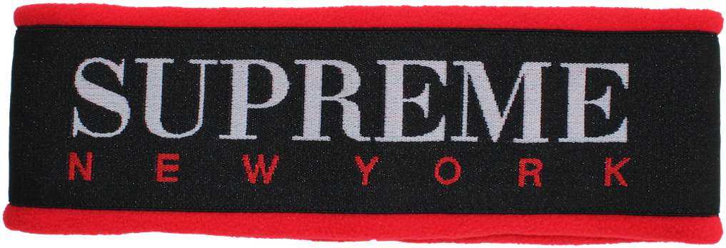 Supreme Headband Png - Supreme Fleece Headband Red. (1600x1066), Png Download