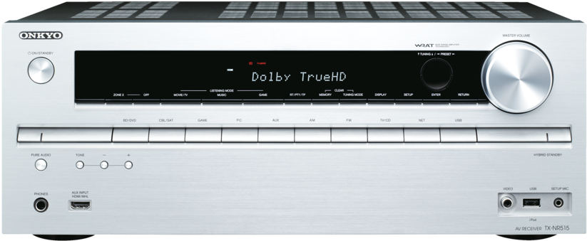 S Angled Left R976x488 \ - Onkyo Tx Nr616 Av Network Receiver - Silver (976x488), Png Download