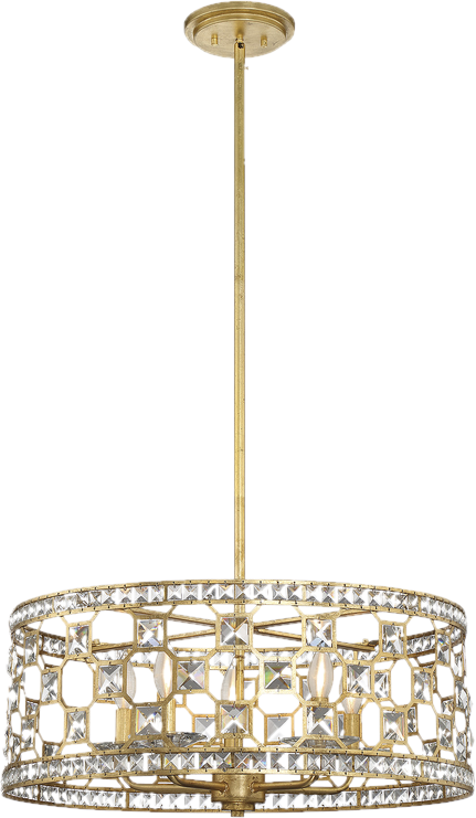 These Grisella “crystal” Chandeliers Were The Deal - Willa Arlo Interiors Bottorff 5-light Drum Pendant (431x741), Png Download