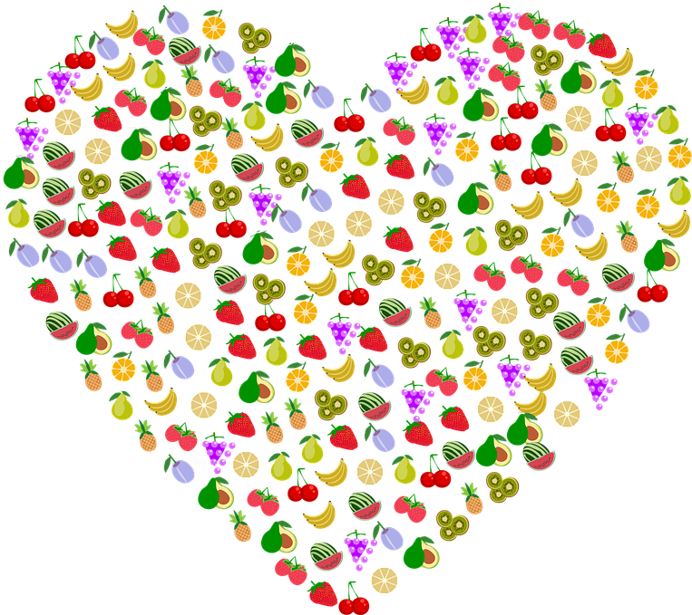 Heart, Fruit, Nature, Ecological, Green, Plant - Fruit Heart Png (801x720), Png Download