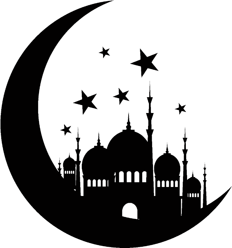 Sticker Oriental Monument Sur Lune Et Les Etoiles Mosque - Canada And Syria Flag (800x800), Png Download