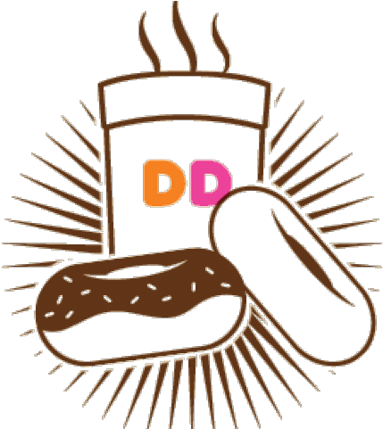 Dunkin Donuts Clipart Clear Background - All Seeing Eye Omniscient Vinyl Sticker Select Size (640x480), Png Download