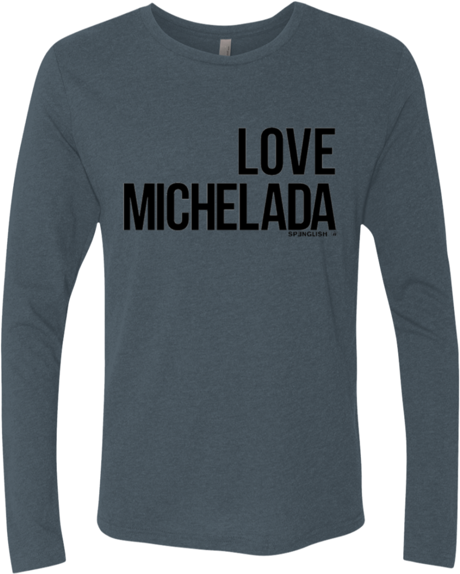 Next Level Men's Triblend Ls Crew - Long-sleeved T-shirt (1155x1155), Png Download