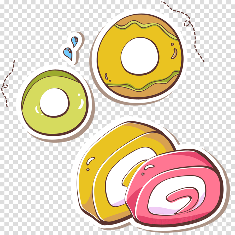 Doughnut Clipart Donuts Ice Cream - Circle (900x900), Png Download