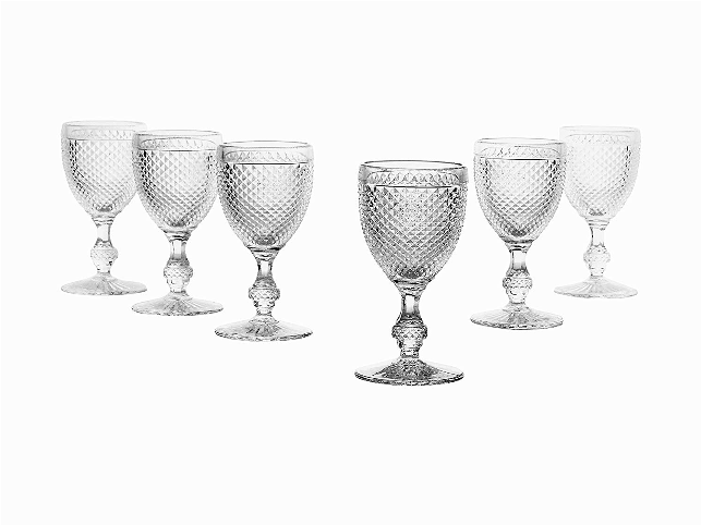 Pack De Copas De Cristal - Creatable Weissweinkelch, 6 Teile, Diamond, Weiß, Transparent (642x642), Png Download