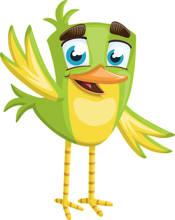 Bird Hello (574x720), Png Download