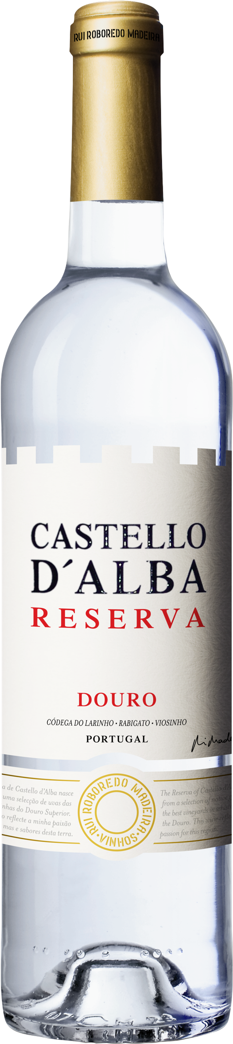 Castellod'alba White Reserva Nv Bt (1000x2750), Png Download