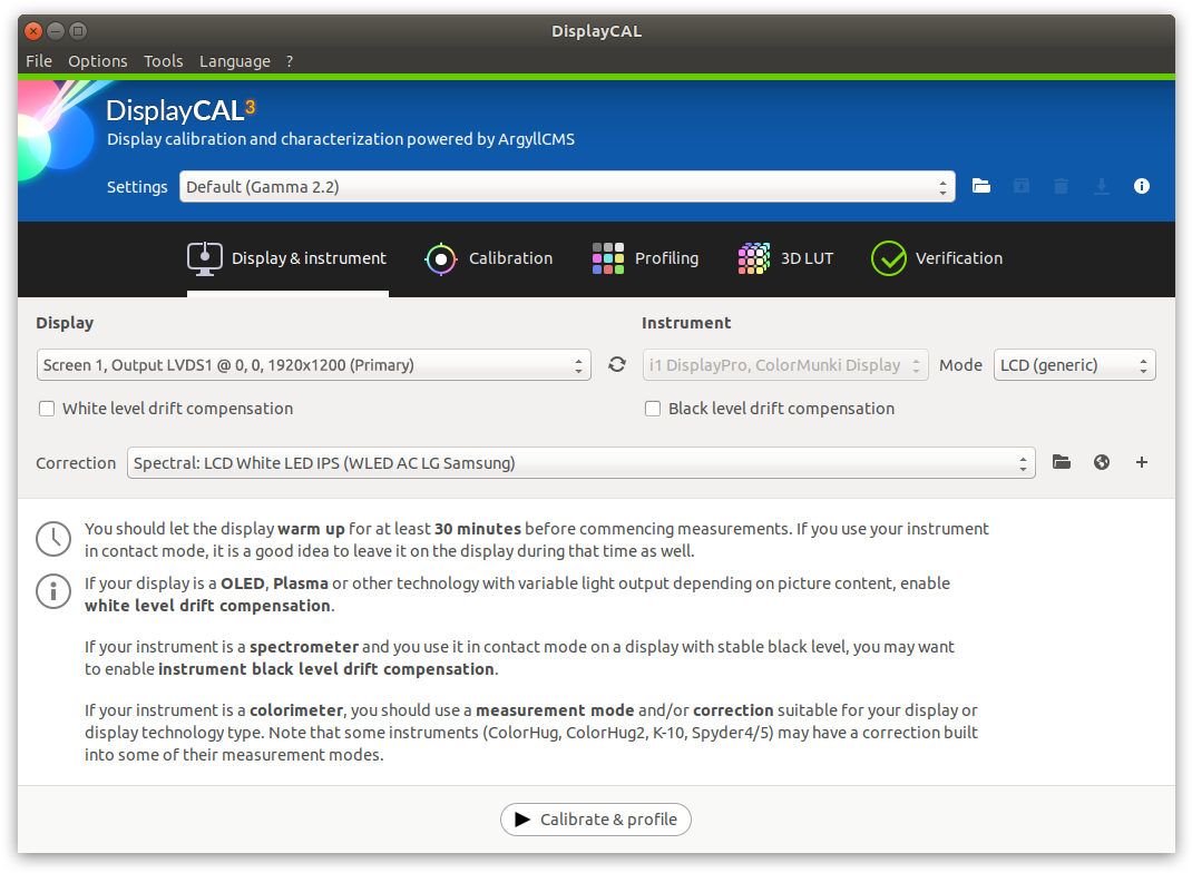 Display & Instrument Settings - 3d Lookup Table (1280x800), Png Download
