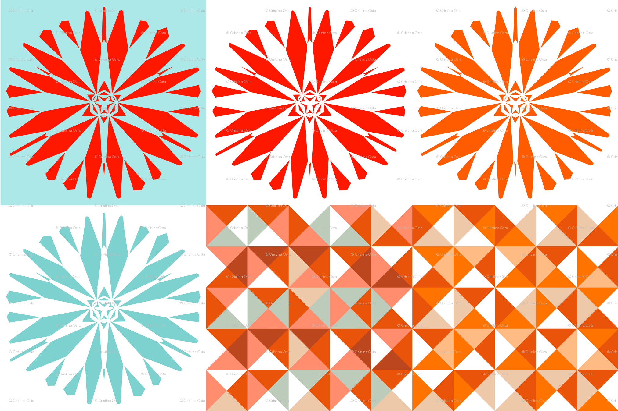Big Flower Cushion, Orange, Throw Pillows, Cotton Twill, (2025x1349), Png Download