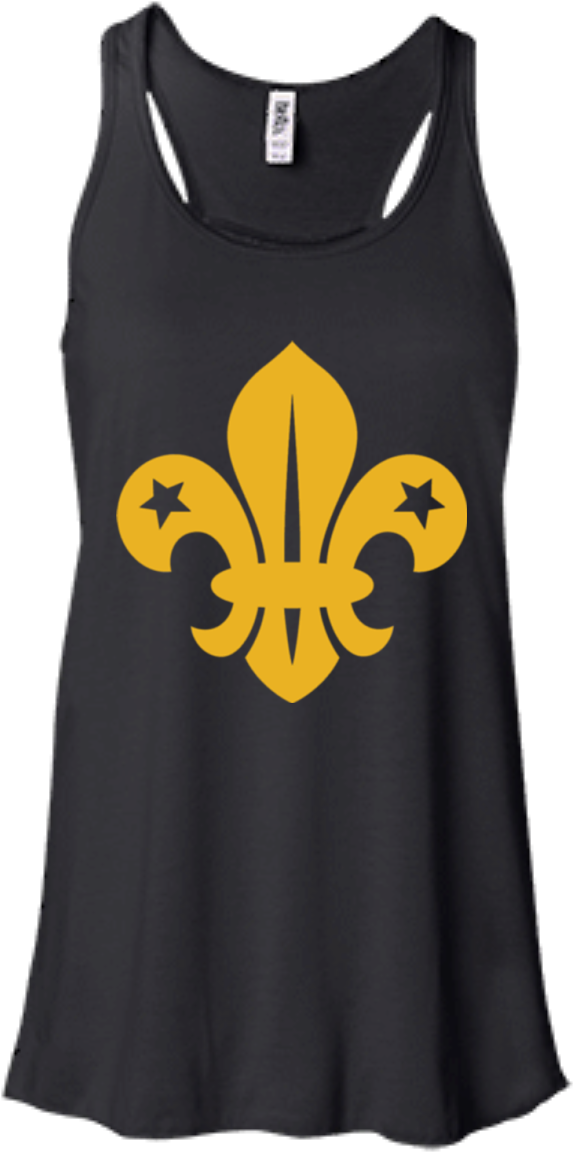 New Orleans Saints Logo Hoodies Sweatshirts - Bella + Canvas Ladies' Flowy Racerback Tank B8800 (1155x1155), Png Download