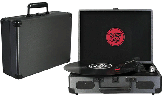 Vinyl Styl Groove Portable Turntable, Graphite (640x640), Png Download