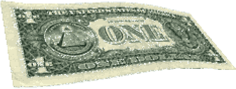 Money Out Out Money Gif - One Dollar Bill (618x618), Png Download