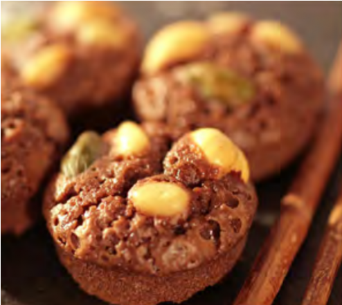 Elastomoule 12 Pomponnette Muffin Mold - Almond Biscuit (700x440), Png Download