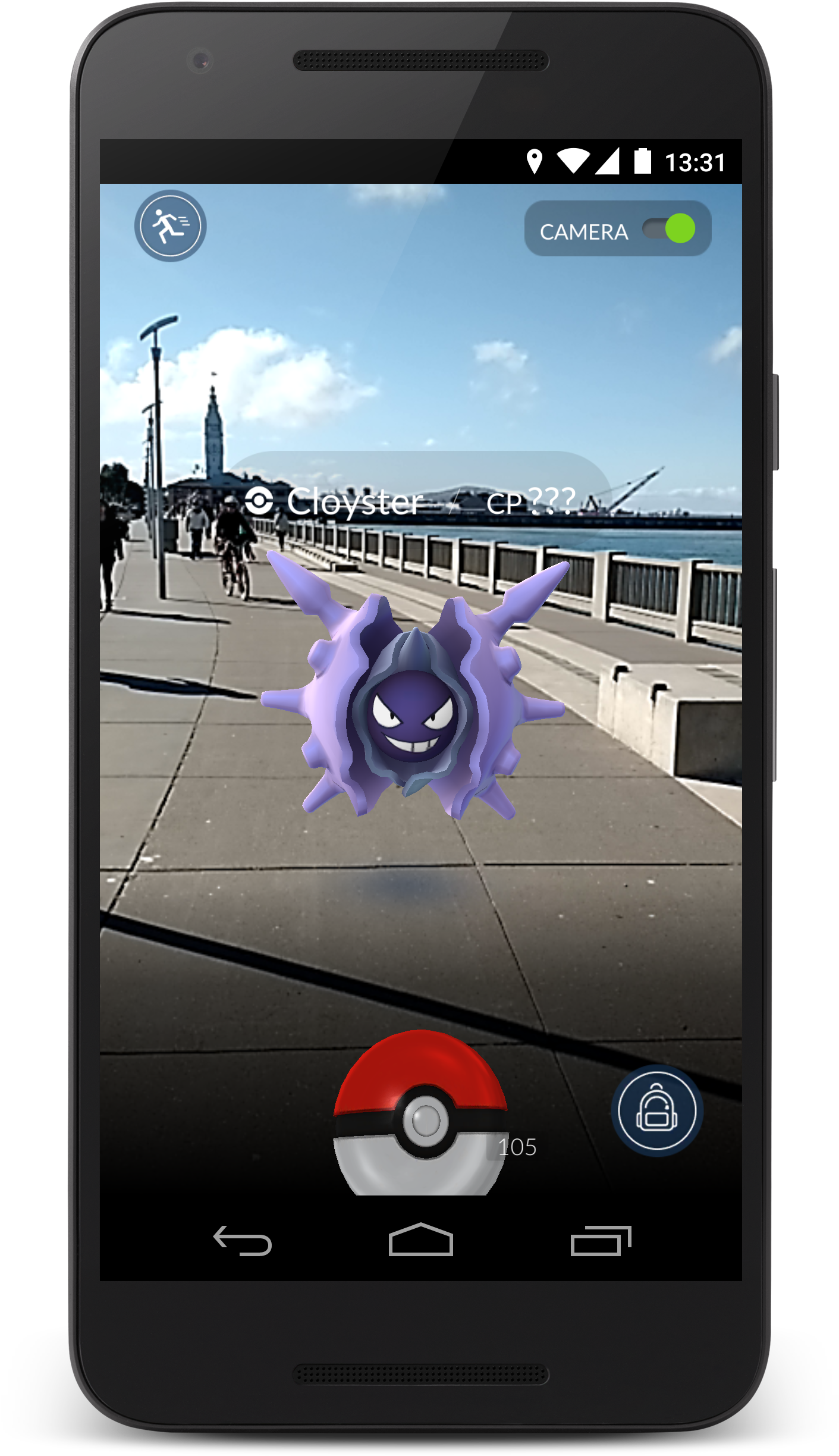 You Will Actually Be Able To Keep Your First Pokémon - Pokemon Go Wild Encounter (1698x2911), Png Download
