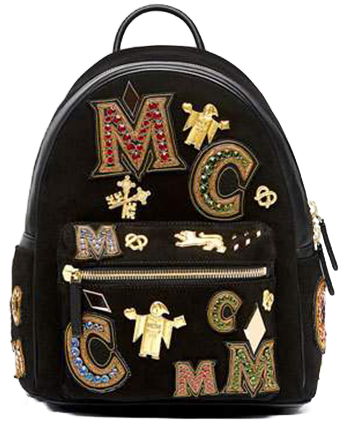 Mcm - Mcm Stark Crown Jewel Backpack - Small - Black (567x567), Png Download