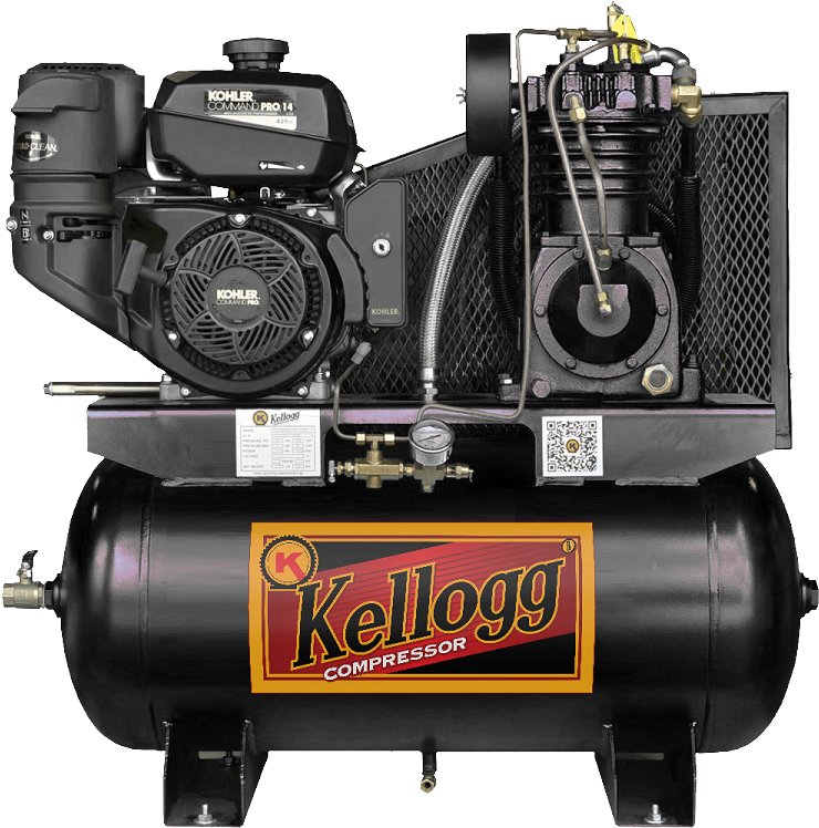 Kellogg American, 14 Hp Kohler, 30 Gallon Truck Mount - Kellogg Air Compressor (750x750), Png Download