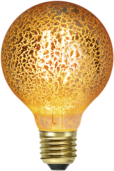 Led Lamp E27 G80 Golden - Led-lampa Klot, E27 2100k 350lm 4w(30w) - Star Trading (600x600), Png Download