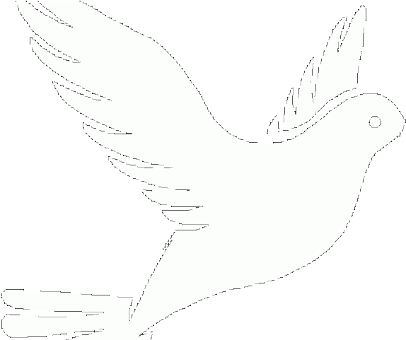 White Dove Clipart Faith - Dove Drawing (640x480), Png Download