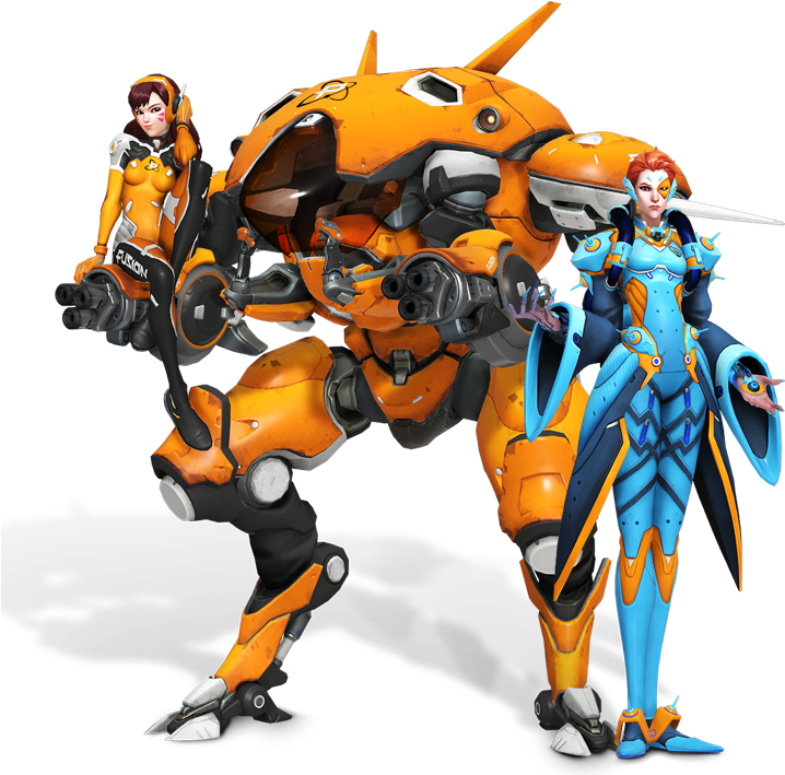 Va And Moira (london Spitfire) - Owl D Va Skin (723x720), Png Download