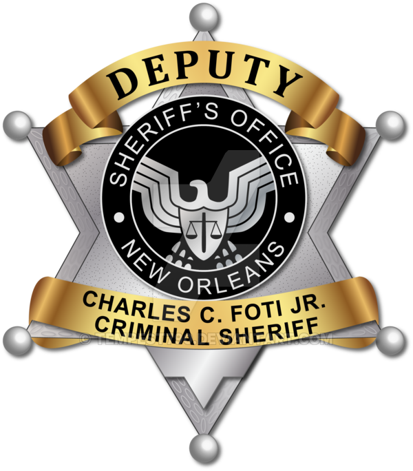 Sheriffs Badge Png - Orleans Parish Sheriff's Office (600x684), Png Download