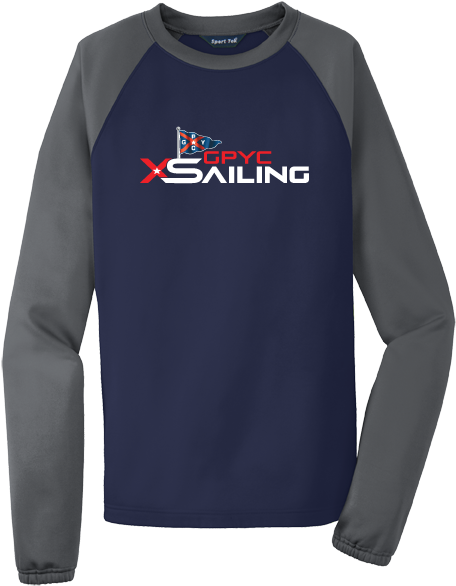 Sport-wick Raglan Colorblock Crewneck - Long-sleeved T-shirt (600x600), Png Download