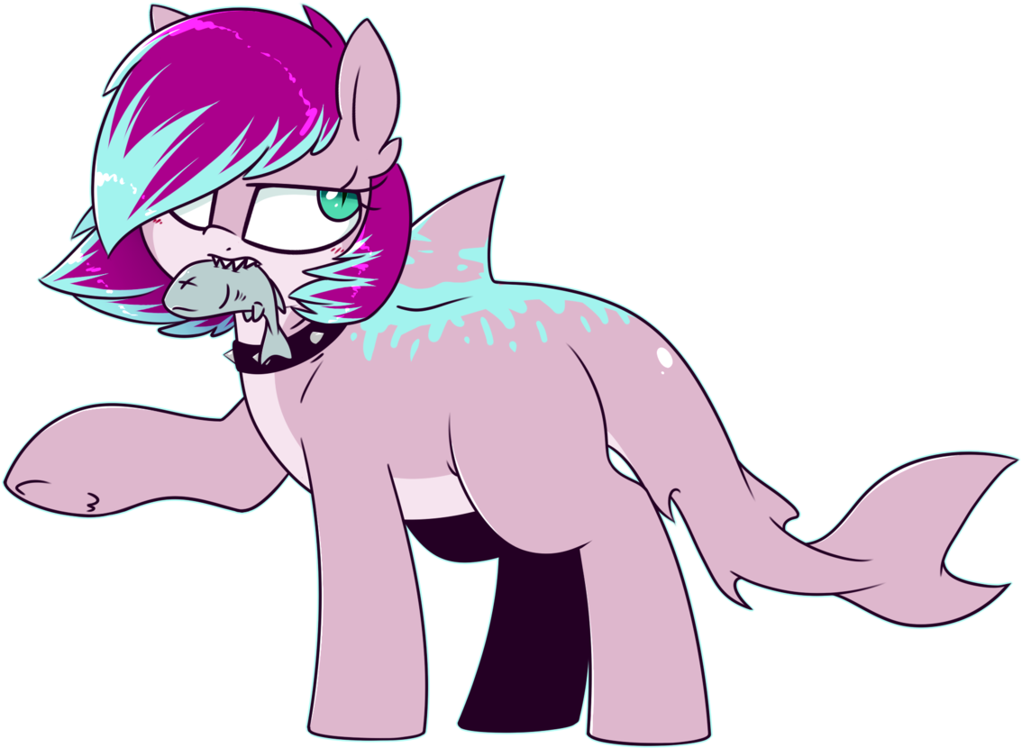 Notenoughapples, Female, Fish, Mare, Mouth Hold, Oc, - Pony (1280x931), Png Download