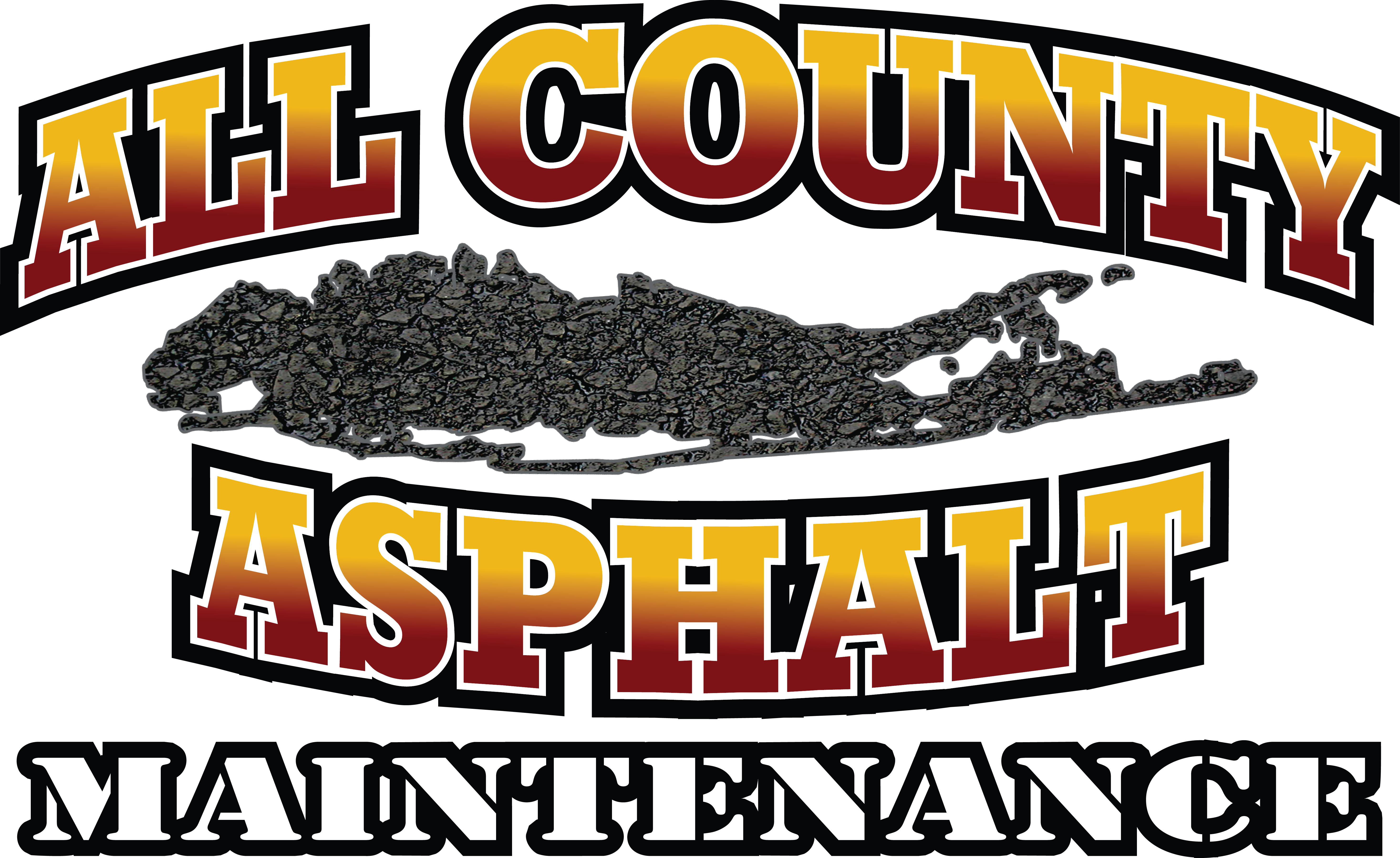Copyright 2015 All County Asphalt Maintenance - Parking Lot (5870x3600), Png Download