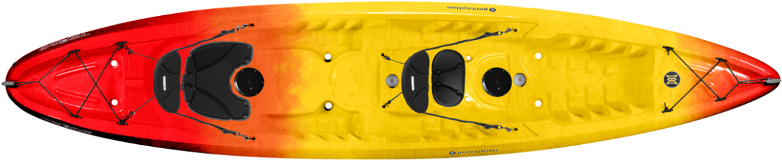 Perception Kayaks - Tribe 13 - 5 - Pro Kayak Fishing - Perception Tribe 13.5 Tandem Kayak (1192x930), Png Download