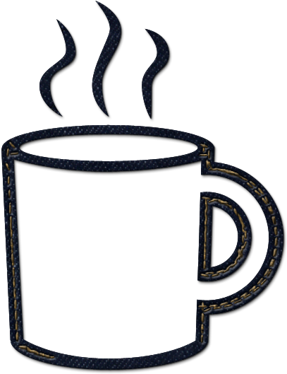 Coffee Mug Clipart Free Clipart Coffee Mug Clipart - Coffee Mug Black And White (600x600), Png Download